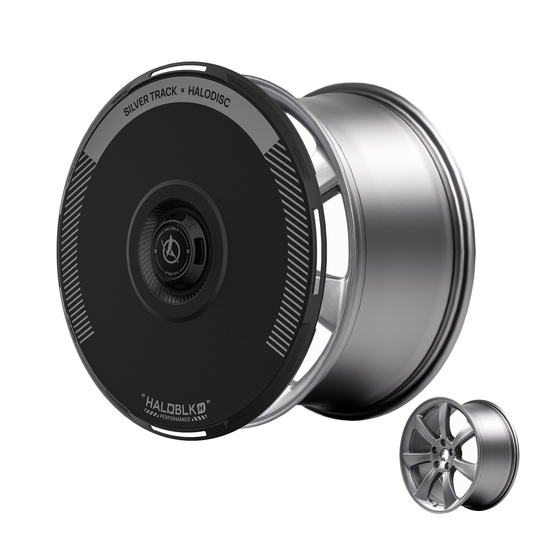 Cubiertas de rueda HALODISC 2 para Tesla Model 3 2017-2018, llantas de alto rendimiento de 19" (plata)