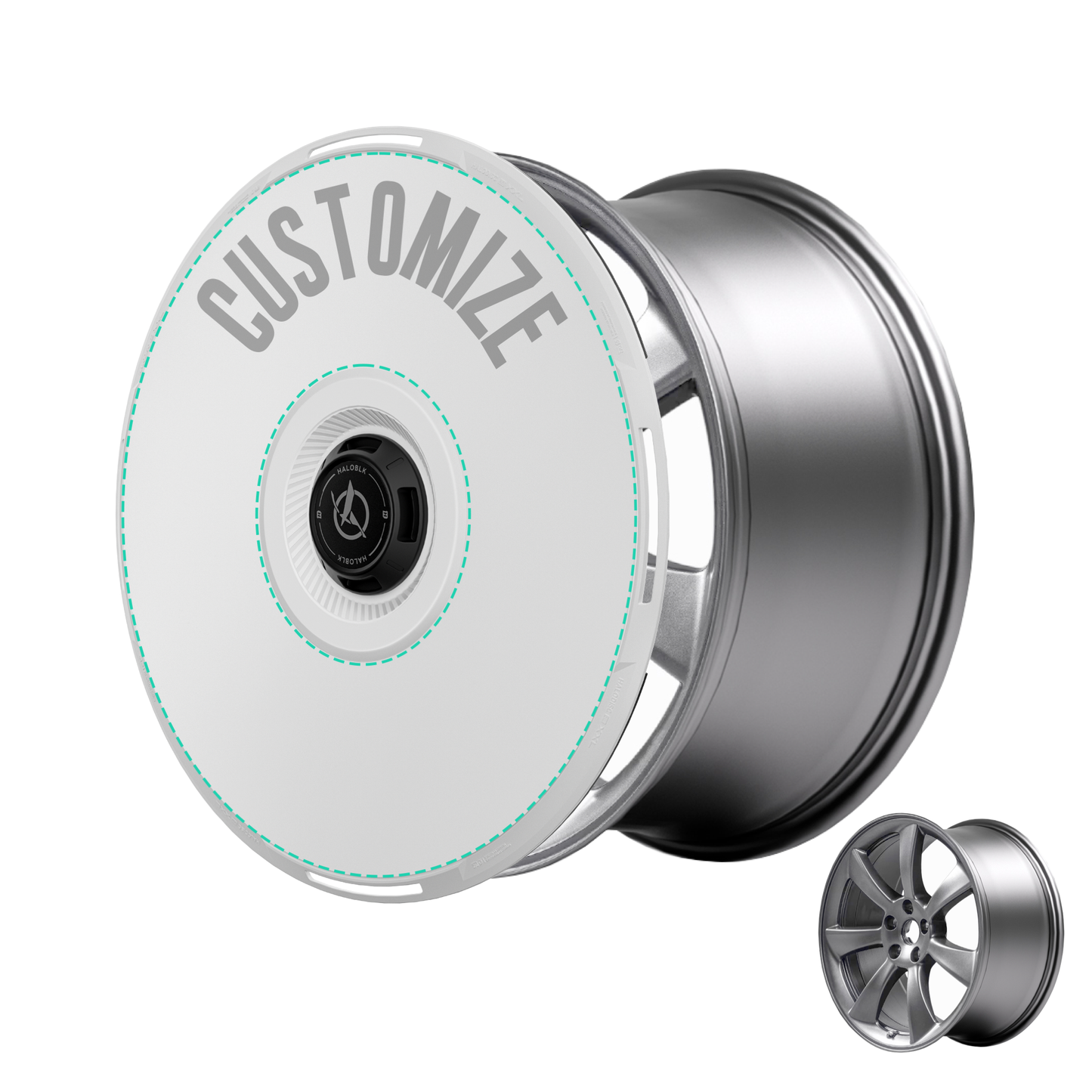 Cubiertas de rueda HALODISC 2 para Tesla Model 3 2017-2018, llantas de alto rendimiento de 19" (personalizables)