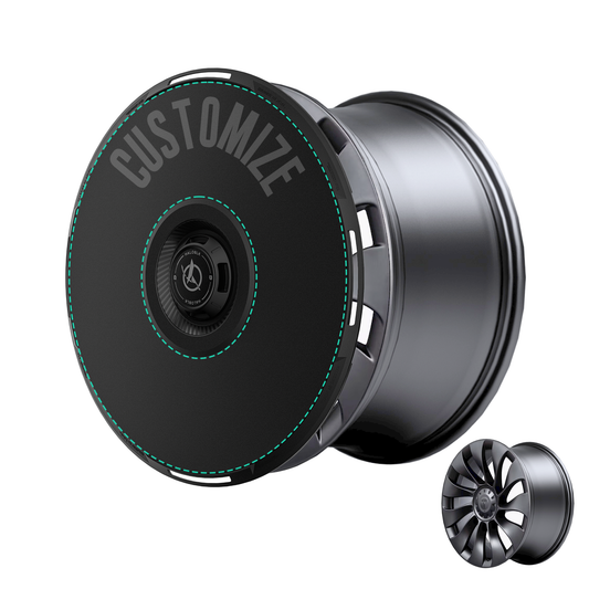 Cubierta de rueda HALODISC 2 para Tesla Model 3 2021-2023, llantas de turbina de 20 pulgadas, personalizables