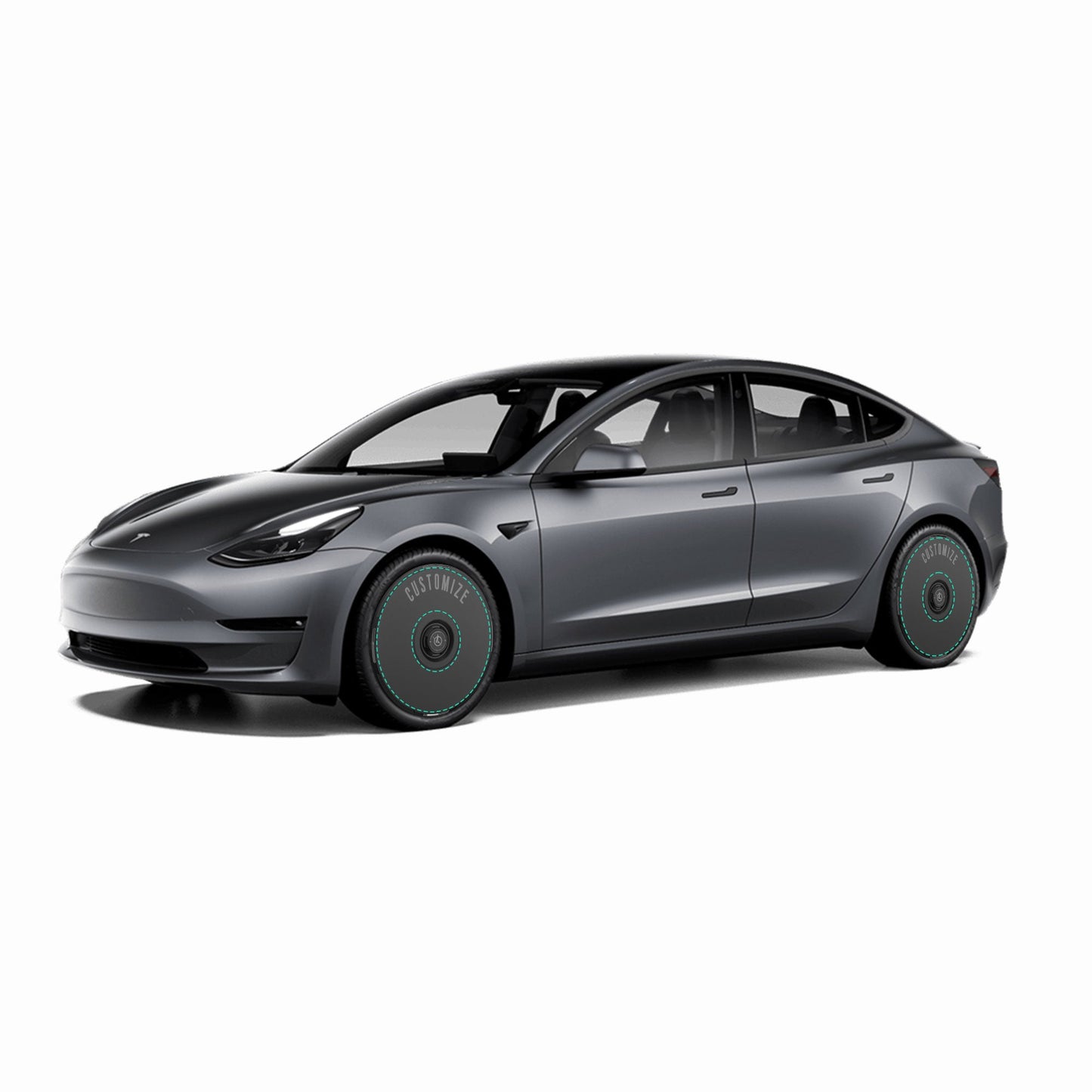 Cubiertas de rueda HALODISC 2 para Tesla Model 3 2017-2018, llantas de alto rendimiento de 19" (personalizables)