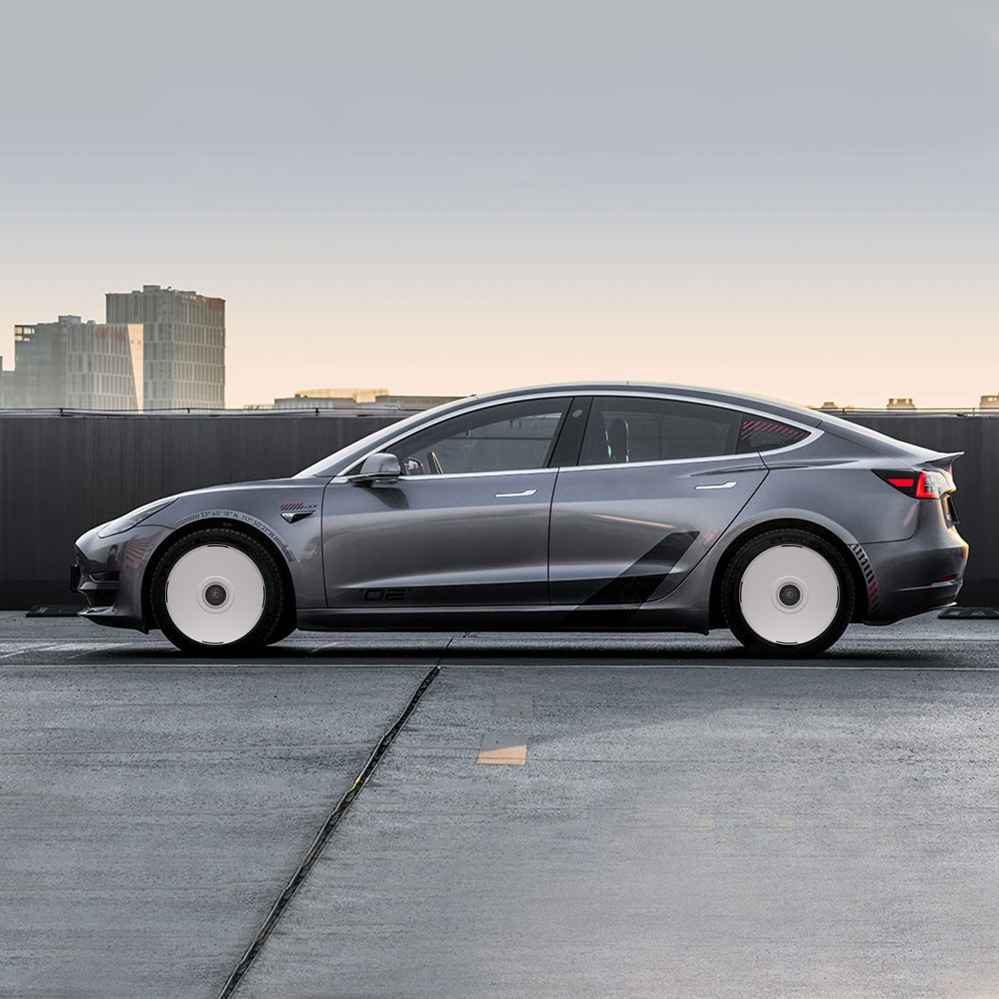 HALODISC 2 Wheel Covers for Tesla Model 3 2017-2018 19" Performance Wheels丨RTP