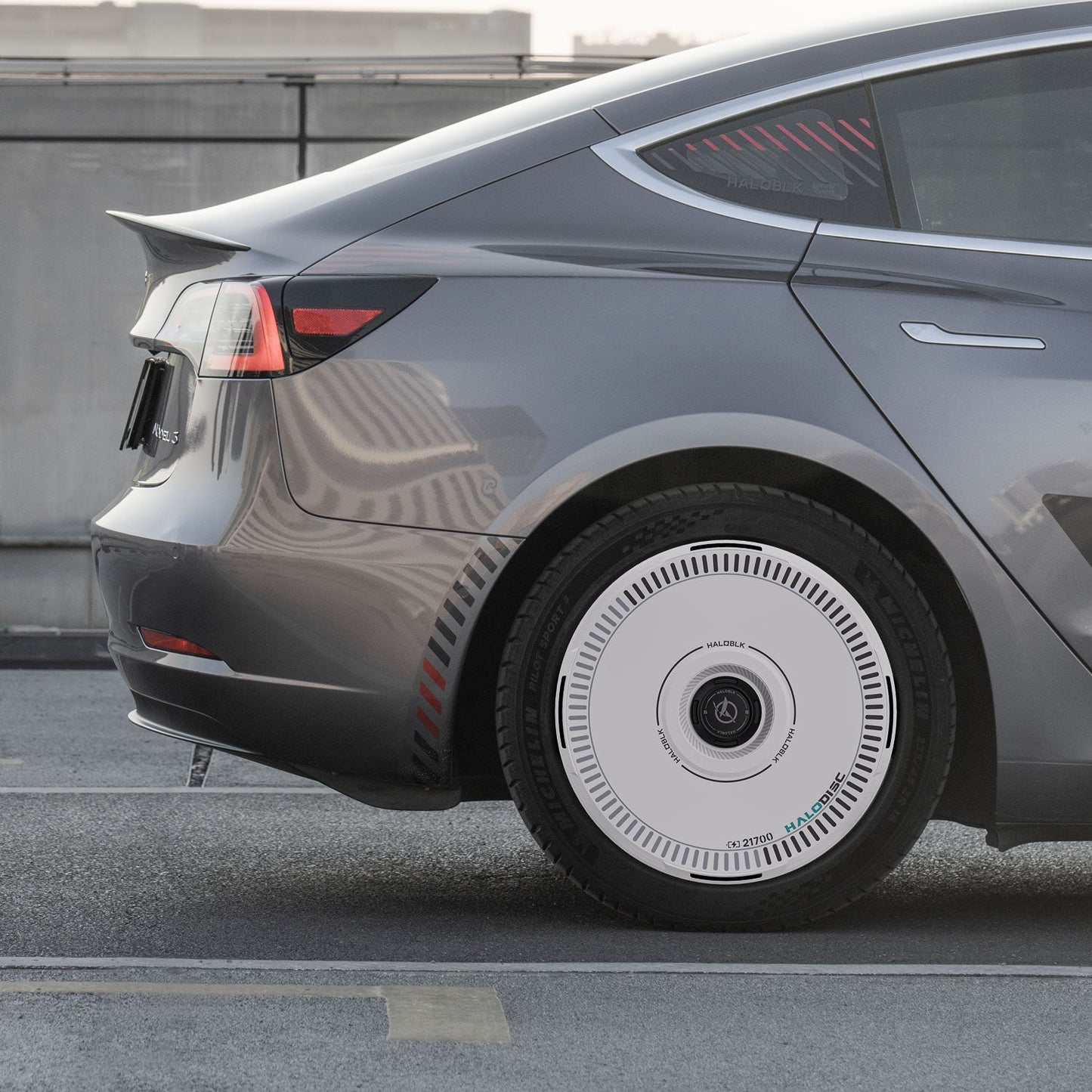 Cubiertas de rueda HALODISC 2 para Tesla Model 3 2017-2018, llantas de alto rendimiento de 19" (carga)