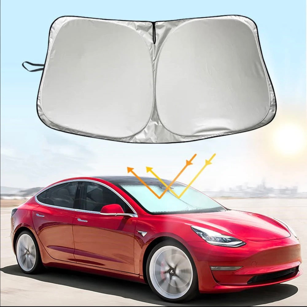 Front Windshield Sunshade for Tesla Model 3 2017-2024 / Model Y 2020-2024