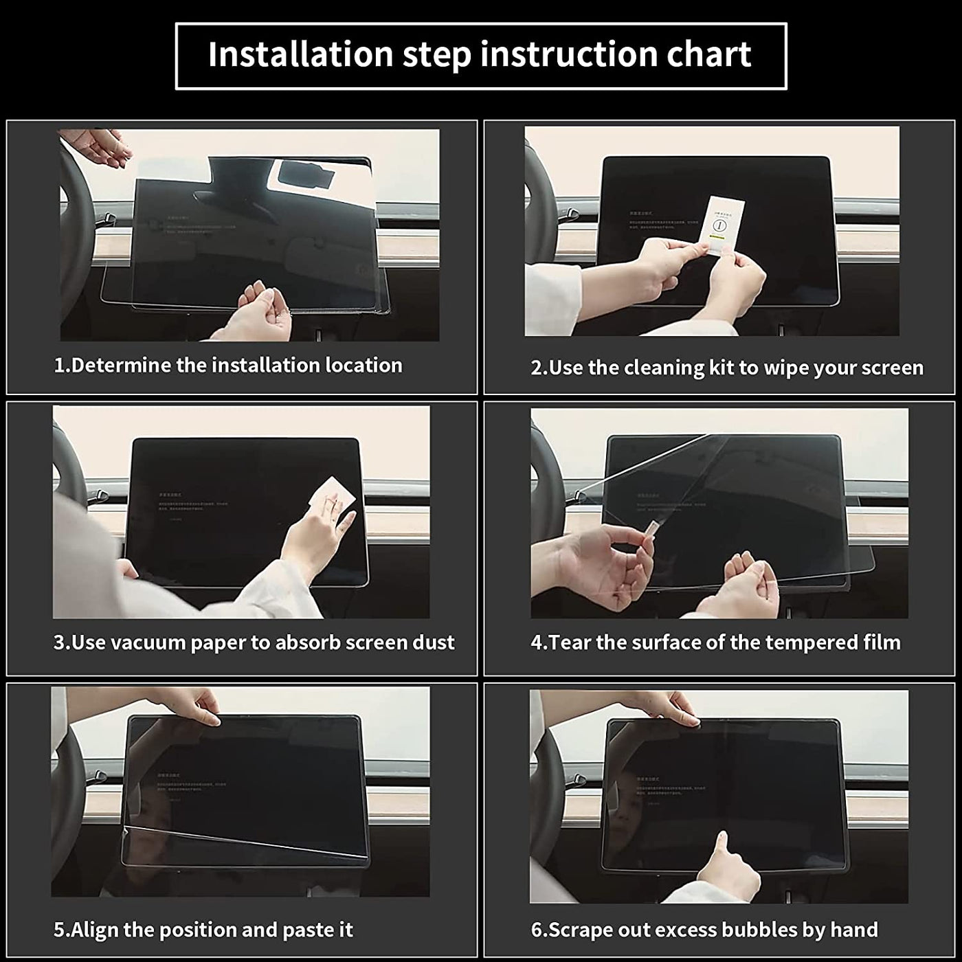 Anti Glare Screen Protector for Tesla Model 3 2017-2023.10 & Model Y 2020-2024