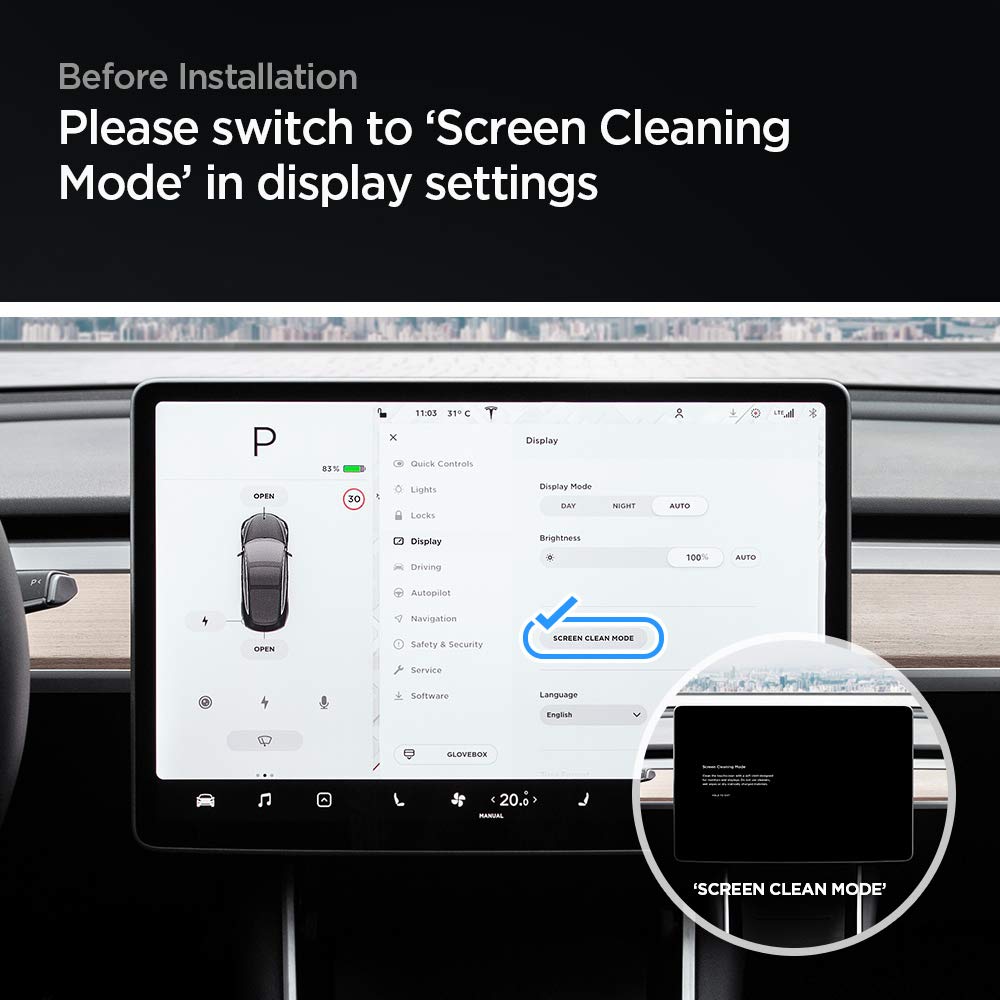 Anti Glare Screen Protector for Tesla Model 3 2017-2023.10 & Model Y 2020-2024