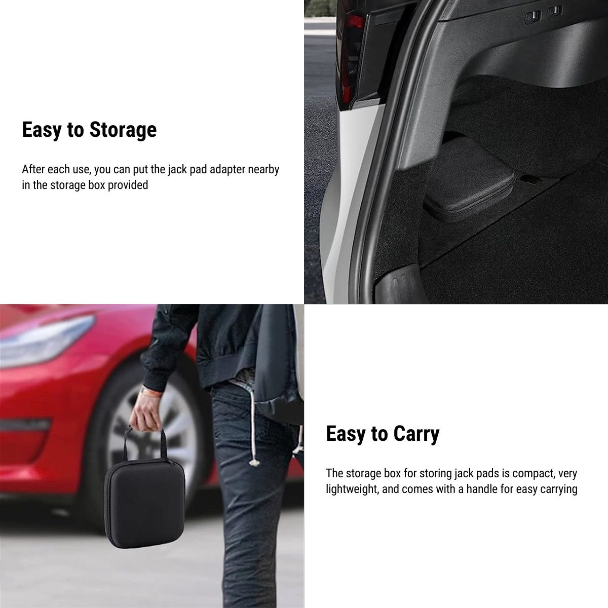 Jack Pad Adapter with Storage Bag for Tesla Model 3/Y/S/X