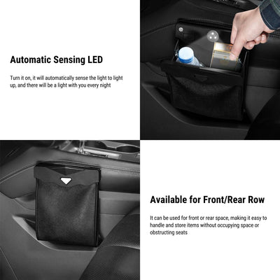 LED Car Garbage Bag for Tesla Model 3/Y/X/S