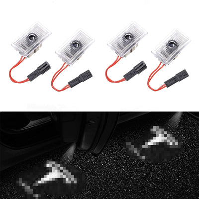 LED Logo Tesla Puddle Lights 2pcs/4pcs for Model 3/Y/S/X